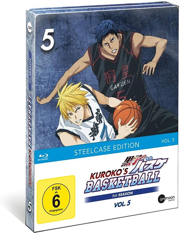Kuroko's Basketball - Season 1 - Vol. 5 [Limited Steelbook Edition, inkl. Acryl Figur & Panini Sammelkarten] Blu-ray Disc