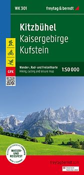 freytag & berndt Wanderkarte WK 301 Kitzbühel, Kaisergebirge - Kufstein 1:50.000