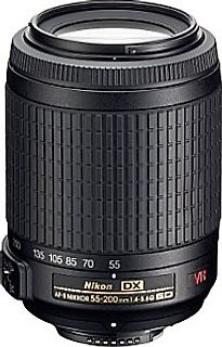 Nikon AF-S DX NIKKOR 55-200 mm F4.0-5.6 ED G IF VR 52mm Objectif (adapté à Nikon F) noir