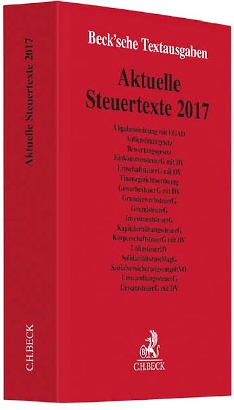 Aktuelle Steuertexte 2017
