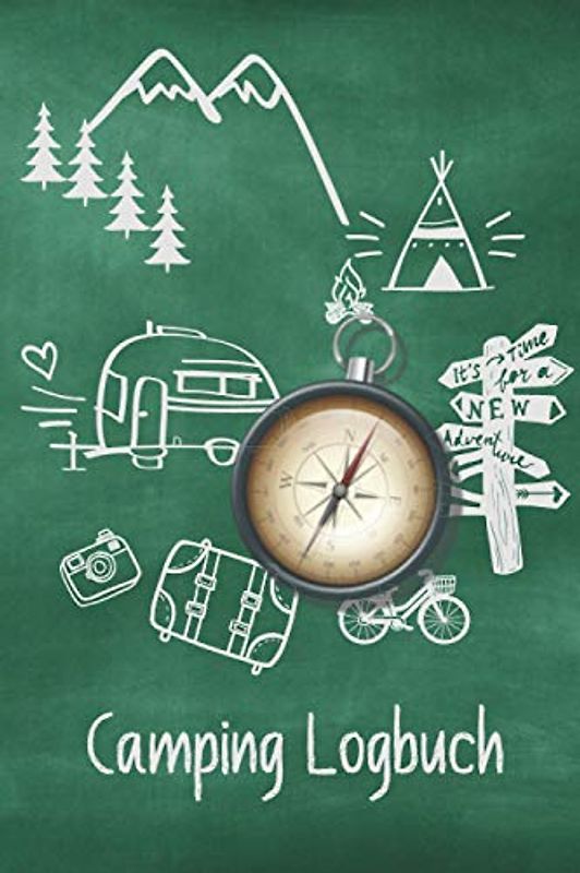 Camping Logbuch - Wohnwagen Reisetagebuch - Camper Logbuch: Camping Logbuch - Tolles vorgedrucktes Logbuch - 60 Doppelseiten um seine Reisen festzuhalten | ca. DINA5 | Geschenk für Camper