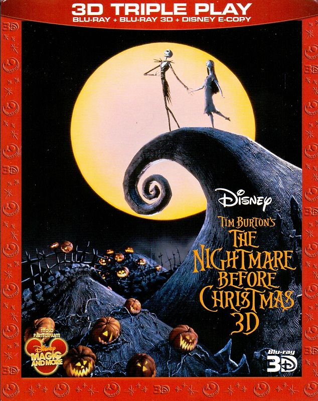 The Nightmare before Christmas [2D, 3D, IT Import] 3D Blu-ray Disc
