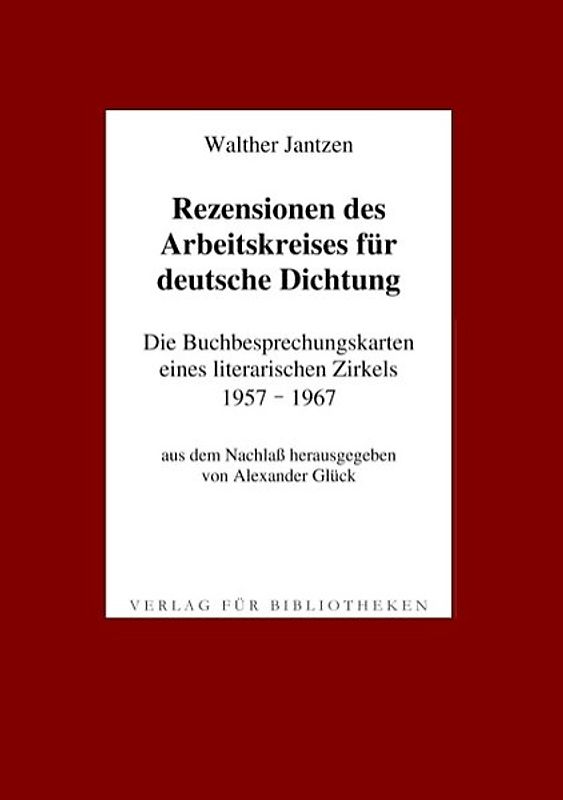 Rezensionen des Arbeitskreises für deutsche Dichtung