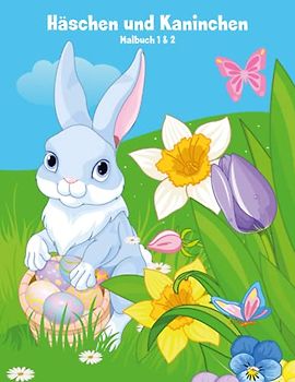 Malbuch mit Häschen und Kaninchen 1 & 2
