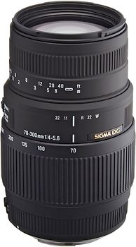 Sigma 70-300 mm F4.0-5.6 DG Macro 58 mm Filtergewinde (Canon EF Anschluss) schwarz