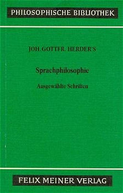 Sprachphilosophische Schriften