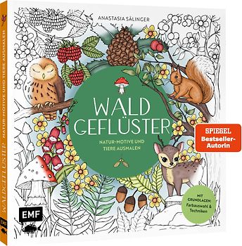 Waldgeflüster – Natur-Motive und Tiere ausmalen