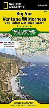 Big Sur, Ventana Wilderness Map [Los Padres National Forest]
