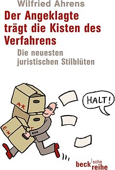 Der Angeklagte trägt die Kisten des Verfahrens