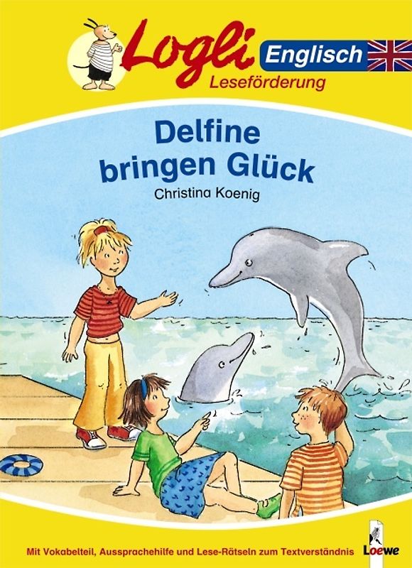Delfine bringen Glück. Englisch