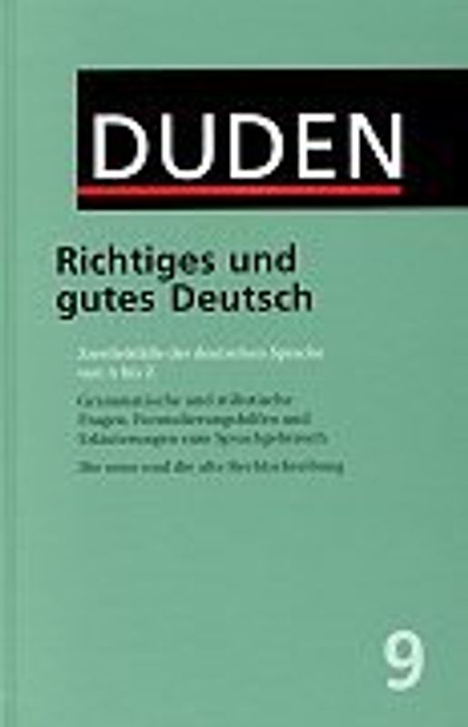 Richtiges und gutes Deutsch