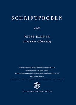Schriftproben von Peter Hammer [Joseph Görres]