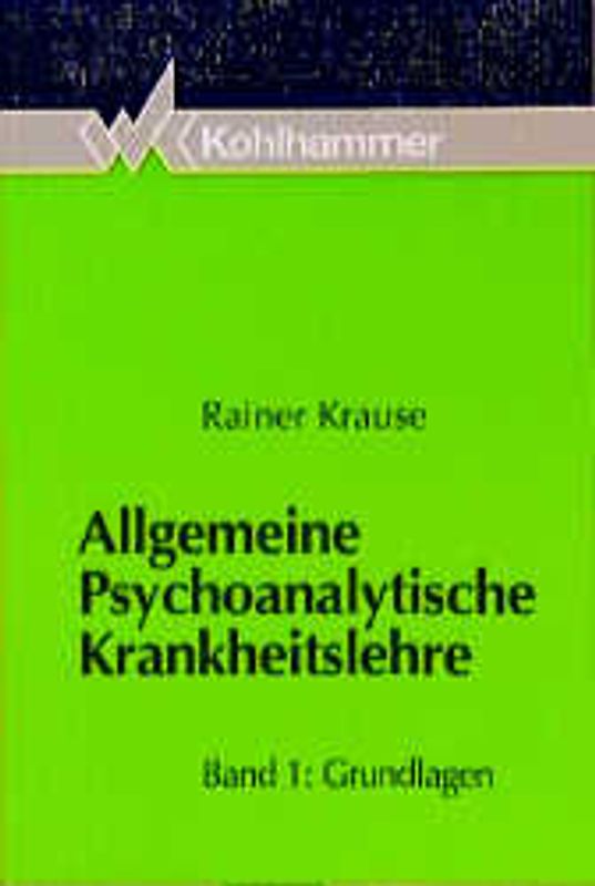 Allgemeine psychoanalytische Krankheitslehre, Bd 1