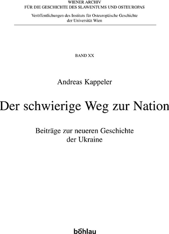 Der schwierige Weg zur Nation