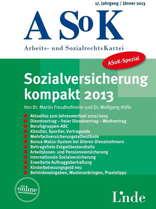 ASoK-Spezial Sozialversicherung kompakt 2013