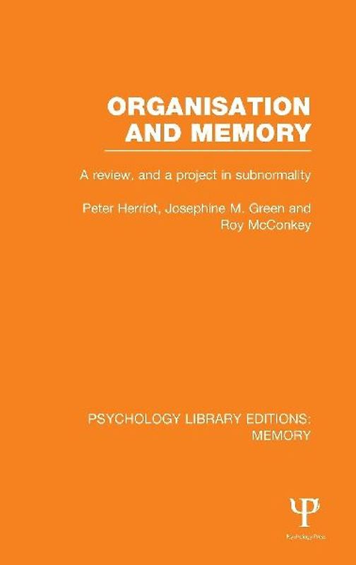 Organisation and Memory (PLE