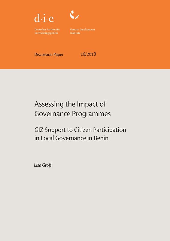 Assessing the impact of governance programmes