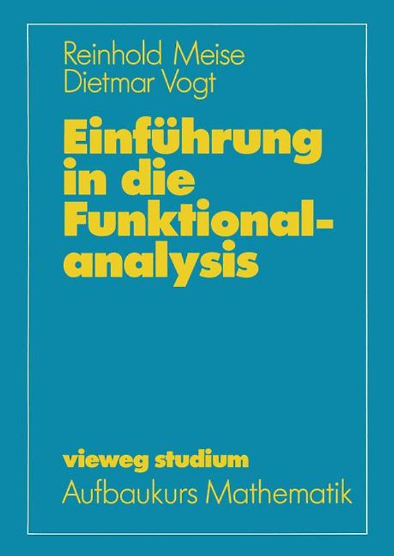 Einführung in die Funktionalanalysis