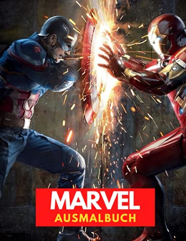 Marvel Ausmalbuch: Superhelden-Illustrationen für Kinder und Erwachsene, Tolle Ausmalbücher für Superhelden-Fans