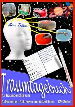 Traumtagebuch für Traumberichte zum Aufschreiben, Ankreuzen und Aufzeichnen