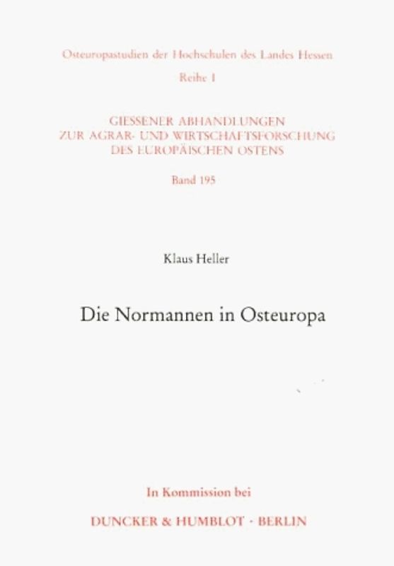 Die Normannen in Osteuropa.