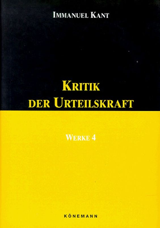 Werke / Kritik der Urteilskraft