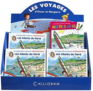 Présentoir O ET M (2.2) Nord-pas-de-Calais : 18 livres + 12 coloriages