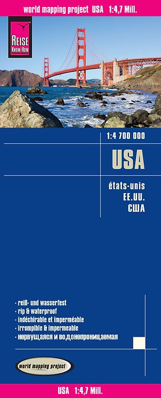 Reise Know-How Landkarte USA (1:4.700.000)