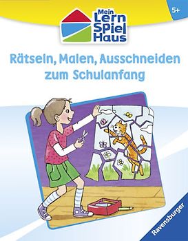 Rätseln, Malen, Ausschneiden zum Schulanfang
