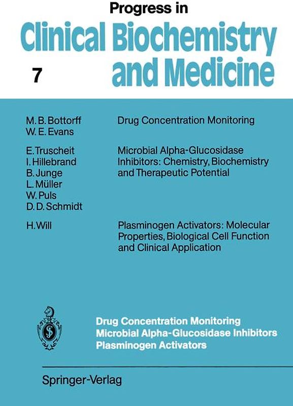 Drug Concentration Monitoring Microbial Alpha-Glucosidase Inhibitors Plasminogen Activators