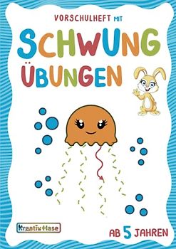 Vorschulheft mit Schwungübungen ab 5 Jahren: Kindergarten und Vorschule Übungsheft zur Vorbereitung auf das Schreiben. Ideales Geschenk für Kinder
