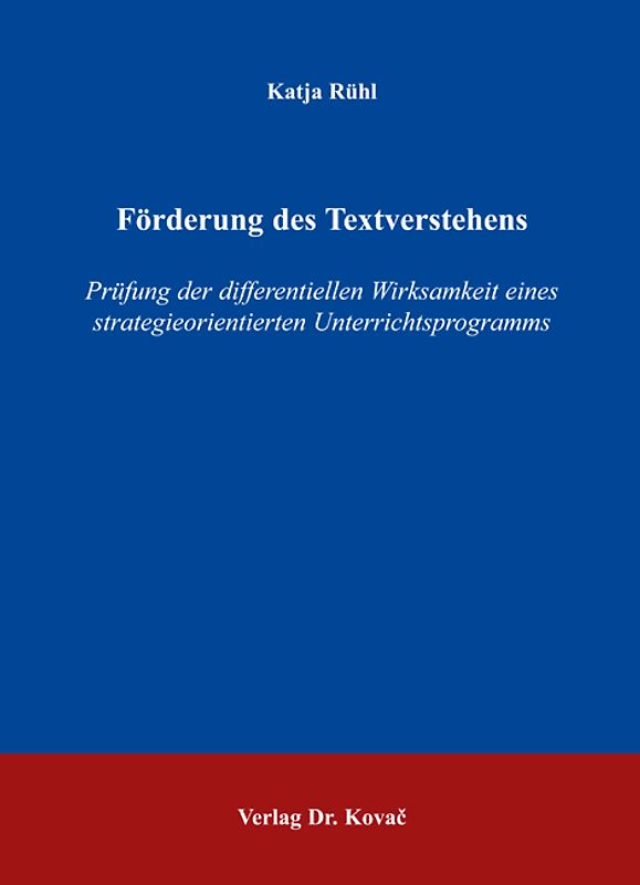 Förderung des Textverstehens