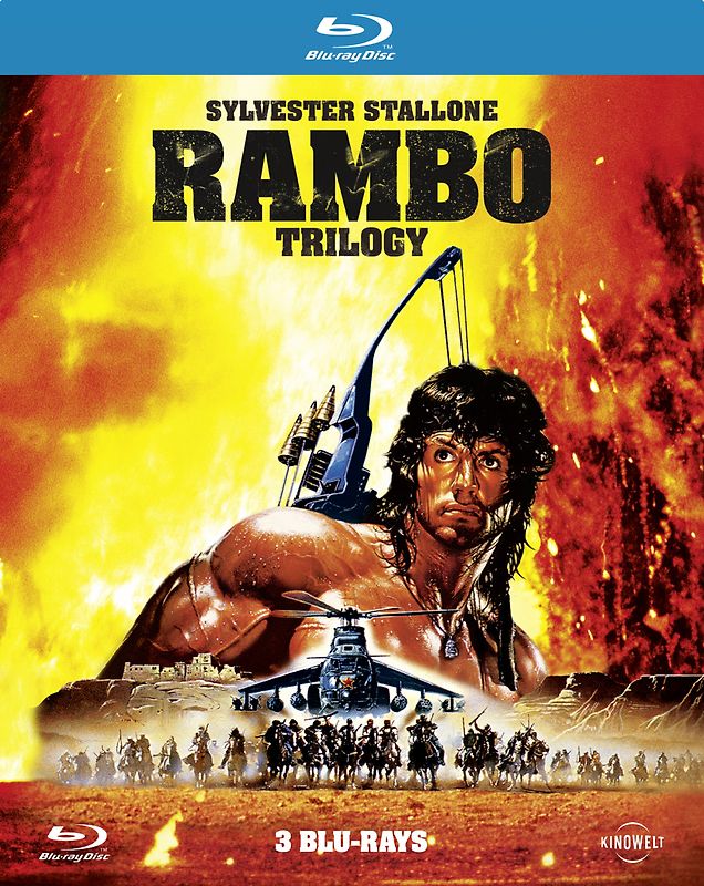 Rambo Trilogy [3 Discs, Uncut, Steelbook] Blu-ray Disc