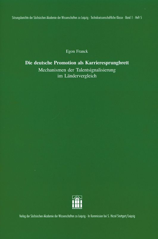 Die deutsche Promotion als Karrieresprungbrett