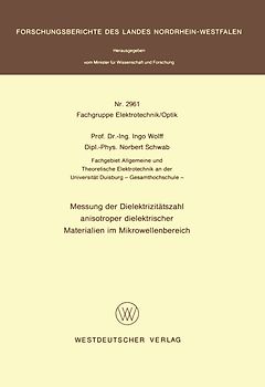 Messung der Dielektrizitätszahl anisotroper dielektrischer Materialien im Mikrowellenbereich