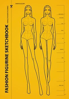 Fashion Figurine Sketchbook: Female Fashion Figurines