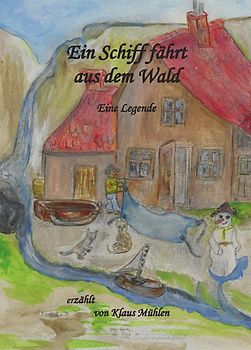 Ein Schiff fährt aus dem Wald