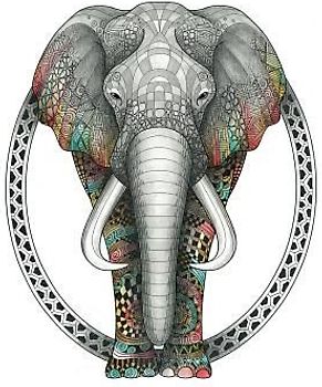 Tangleeasy Lined Journal Elephant