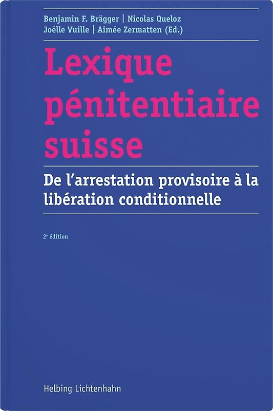 Lexique pénitentiaire suisse