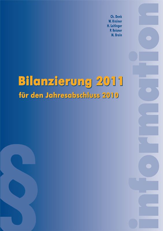 Bilanzierung 2011. für den Jahresabschluss 2010