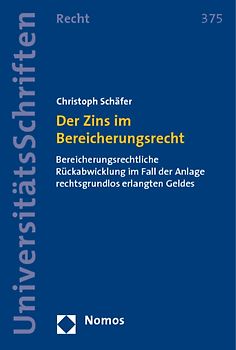 Der Zins im Bereicherungsrecht