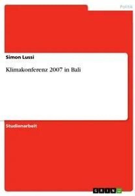 Klimakonferenz 2007 in Bali
