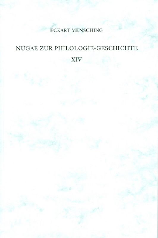 Nugae zur Philologie-Geschichte