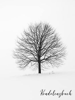 Kondolenzbuch: Ein Hardcover Trauerbuch zum reinschreiben mit 100 dezent gestalteten Blanko Seiten.