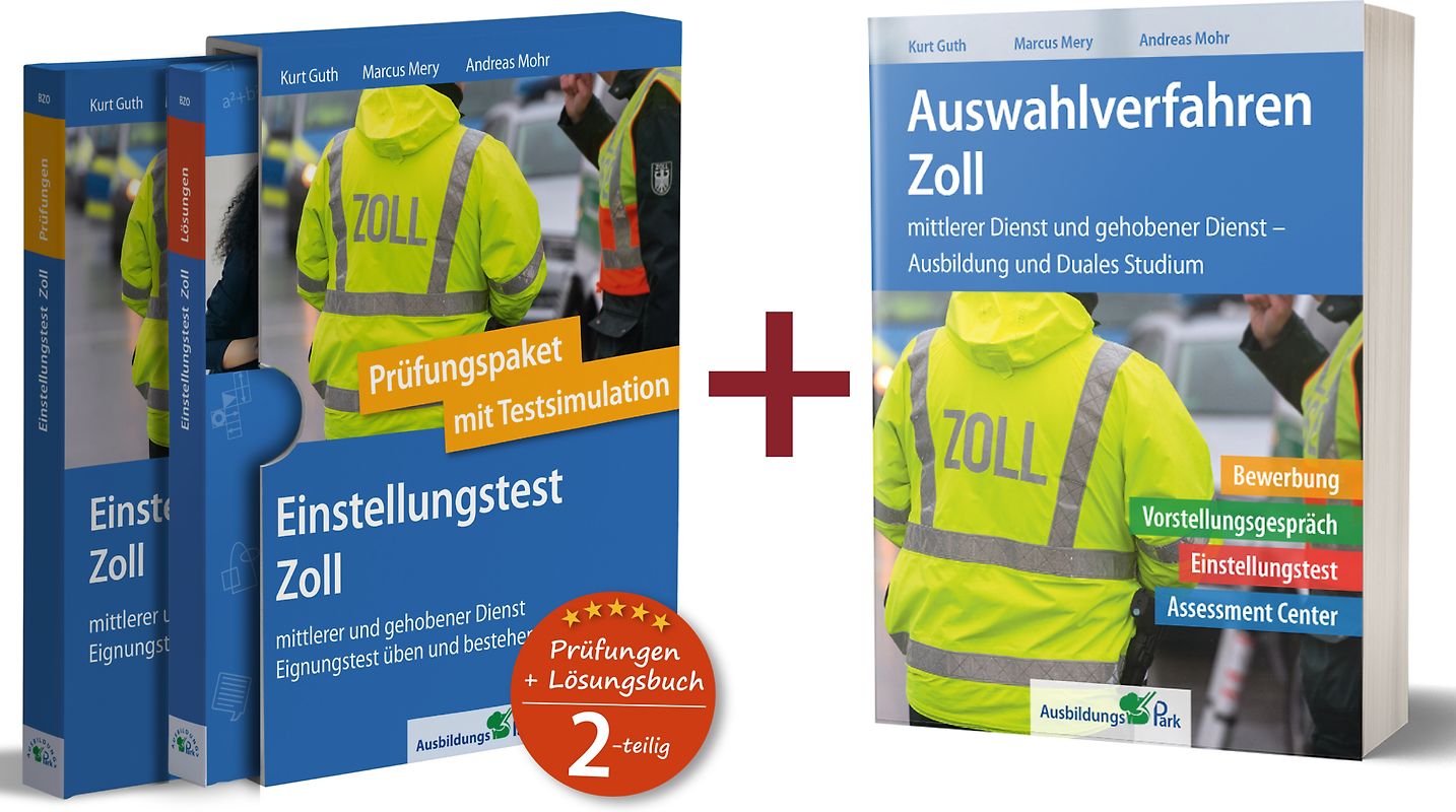 Sparpaket – Einstellungstest + Auswahlverfahren Zoll