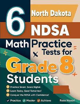 6 North Dakota NDSA Math Practice Tests for Grade 8 Students