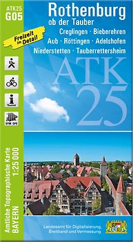 ATK25-G05 Rothenburg ob der Tauber (Amtliche Topographische Karte 1:25000)