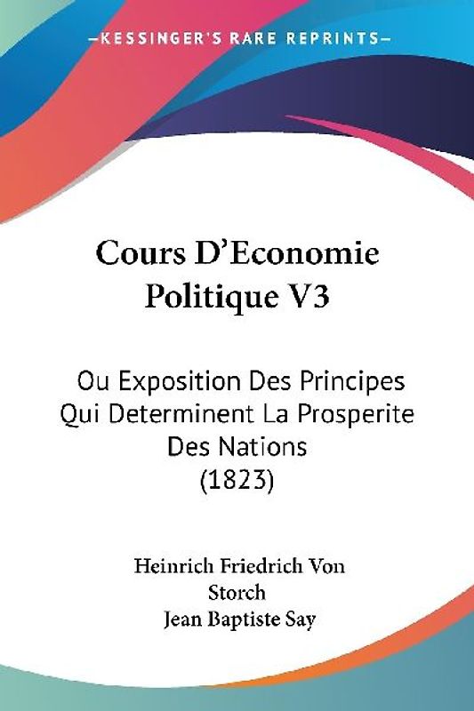 Cours D'Economie Politique V3