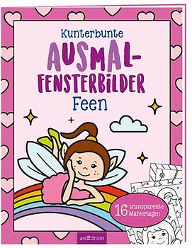 Kunterbunte Ausmal-Fensterbilder – Feen