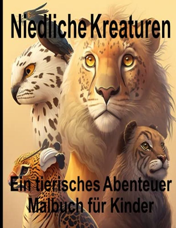 Niedliche Kreaturen Ein tierisches Abenteuer Malbuch für Kinder: Ein Malbuch für Kinder; Ab 3 Jahren ; mit Tieren ; zum Ausmalen ; Malbuch Kleinkind